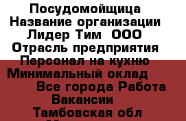 Посудомойщица › Название организации ­ Лидер Тим, ООО › Отрасль предприятия ­ Персонал на кухню › Минимальный оклад ­ 14 000 - Все города Работа » Вакансии   . Тамбовская обл.,Моршанск г.